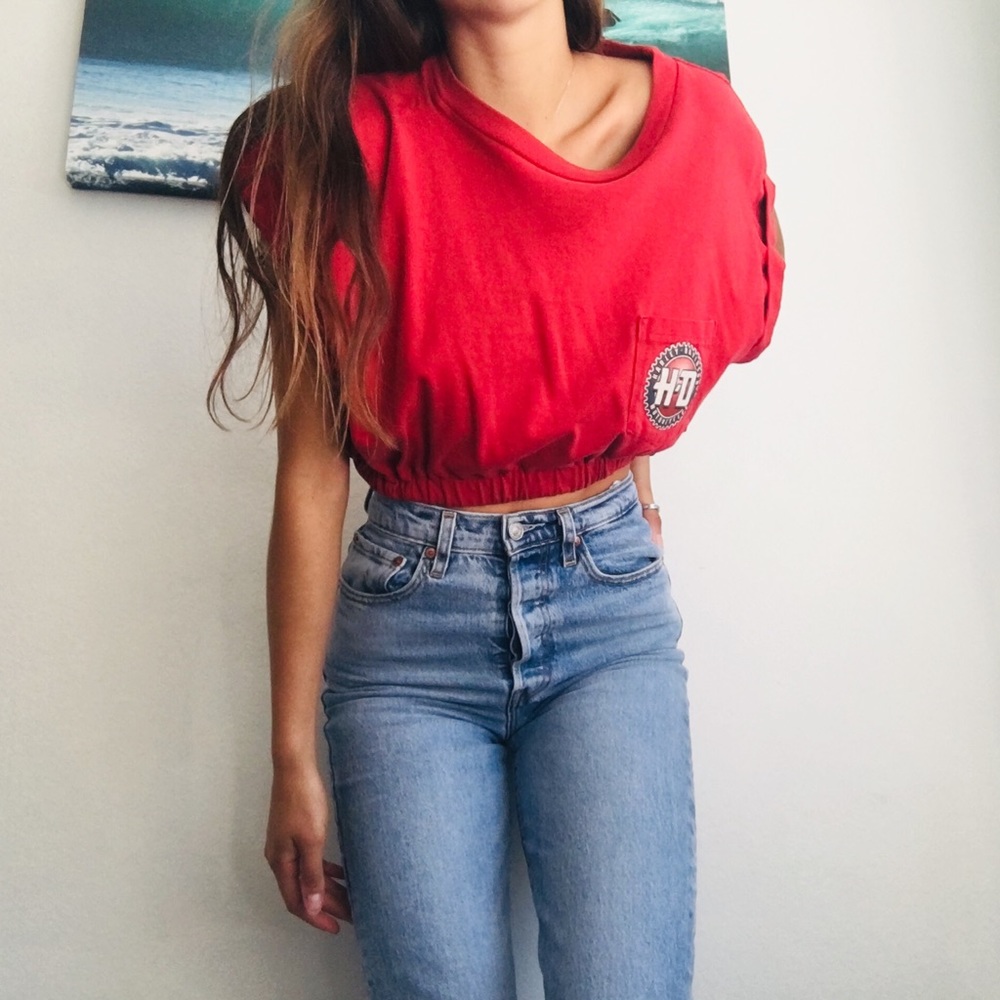 Harley Davidson single crop top